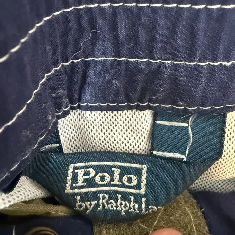 Polo Ralph Lauren Swim Trunks Mens XL Green Shorts Lightweight Surf Pony Y2K Vtg